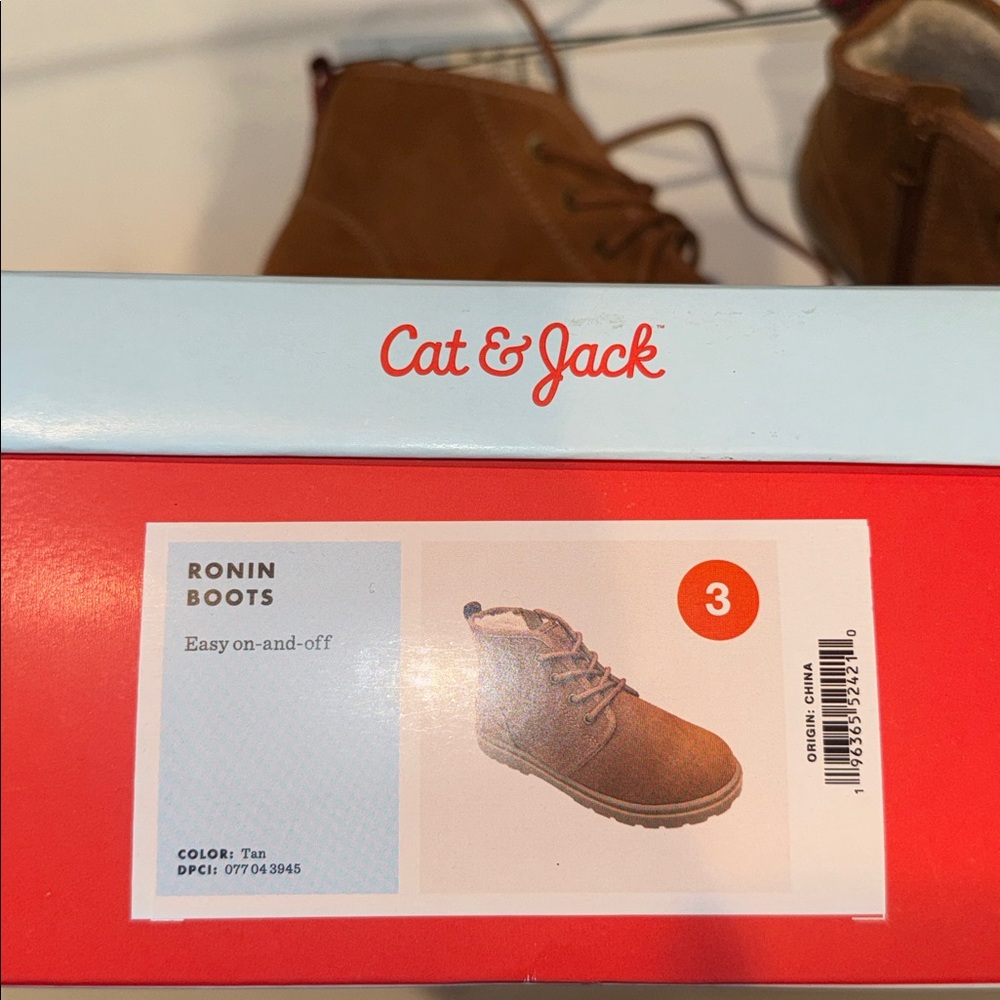 Cat & Jack Brown Ronin Boots - Picture 8 of 10
